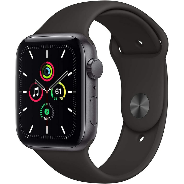 Open Box APPLE WATCH SE GPS 40mm SPACE GRAY ALUMINUM BLACK SPORT BAND MYDP2LL A Walmart