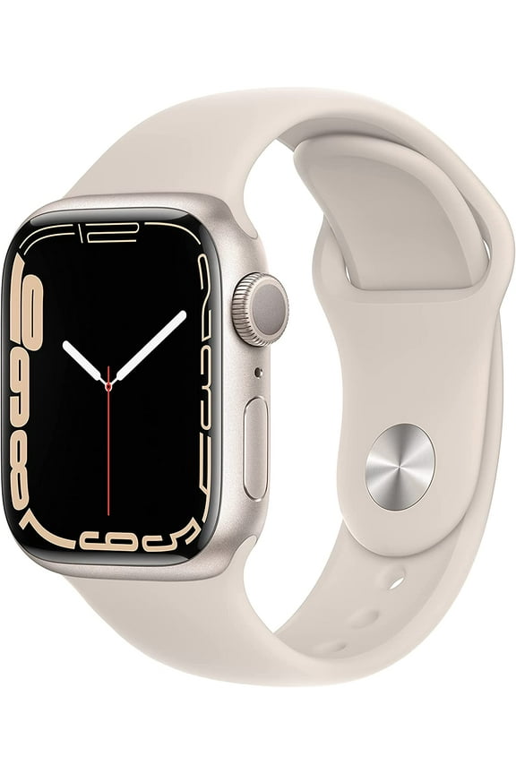 Open Box APPLE WATCH SERIES 7 GPS 41MM STARLIGHT ALUMINUM CASE WITH STARLIGHT BAND