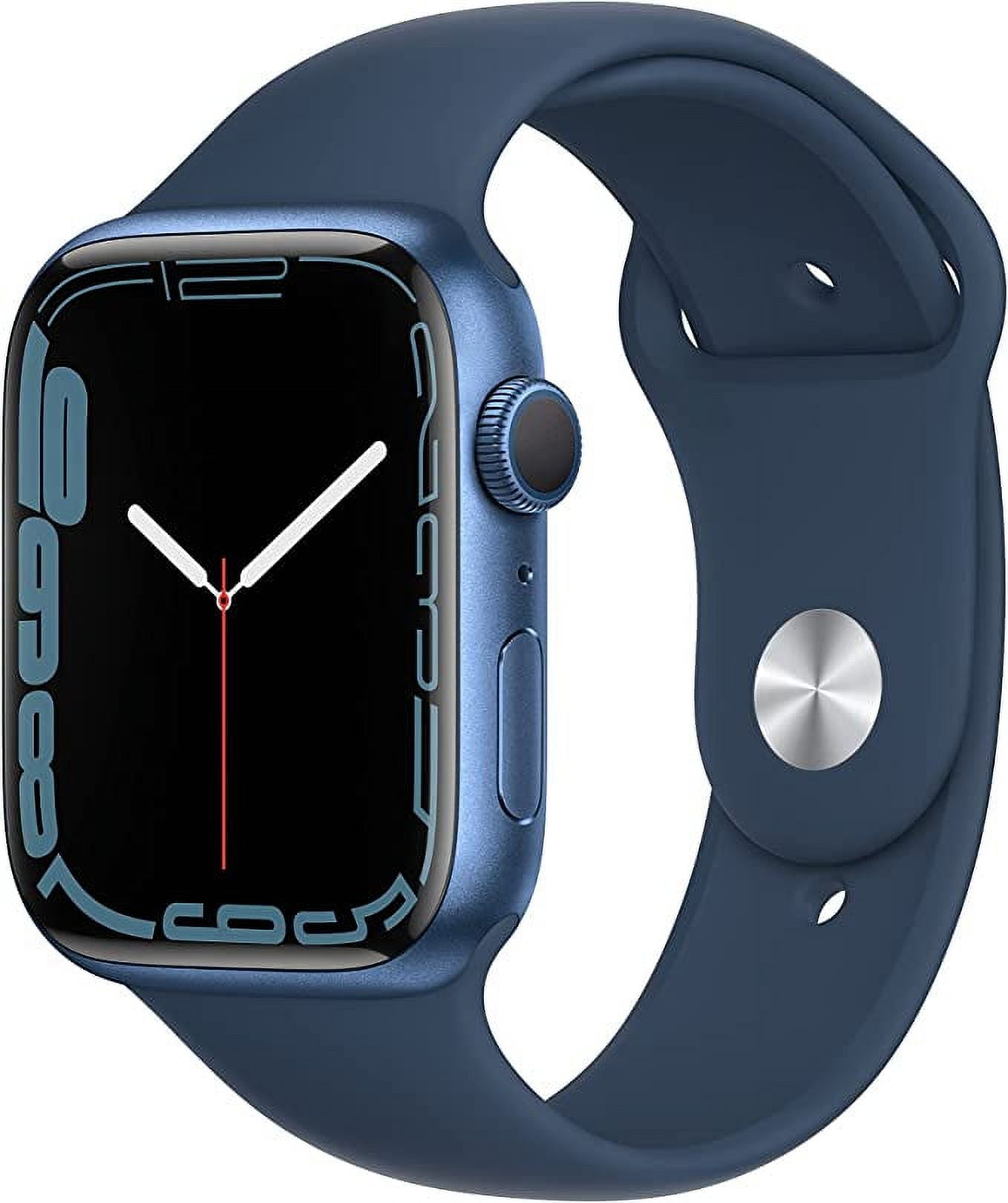 Open Box APPLE WATCH SERIES 7 GPS 45mm BLUE ALUMINUM CASE ABYSS BLUE
