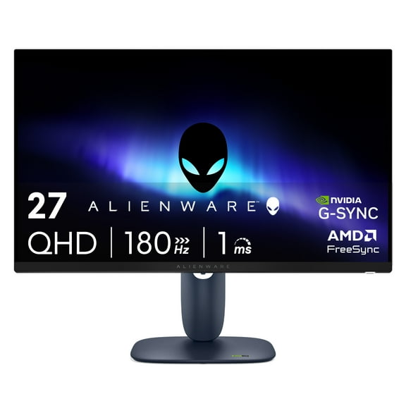 Open Box Alienware 27 Gaming Monitor 27" QHD 180Hz IPS Anti-glare Computer Display Black, AW2725DM