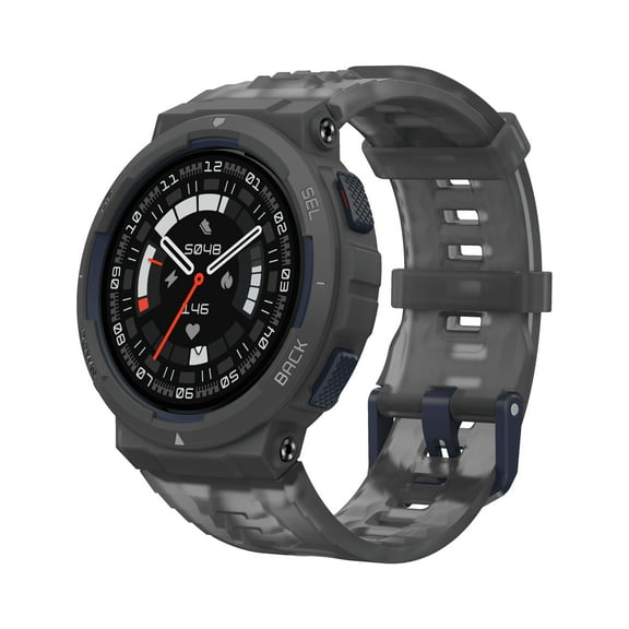 Open Box Amazfit Active Edge Smart Watch with Stylish Rugged Sport & Fitness Design ? Midnight Pulse