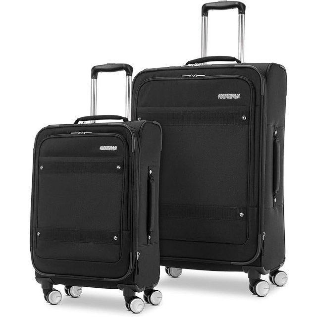Open Box American Tourister Whim Softside Luggage Spinners 2PC SET
