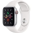 thumbnail image 1 of Open Box Apple Watch 5 GPS Cellular 40mm Aluminum Case with White Sport Band, 1 of 2