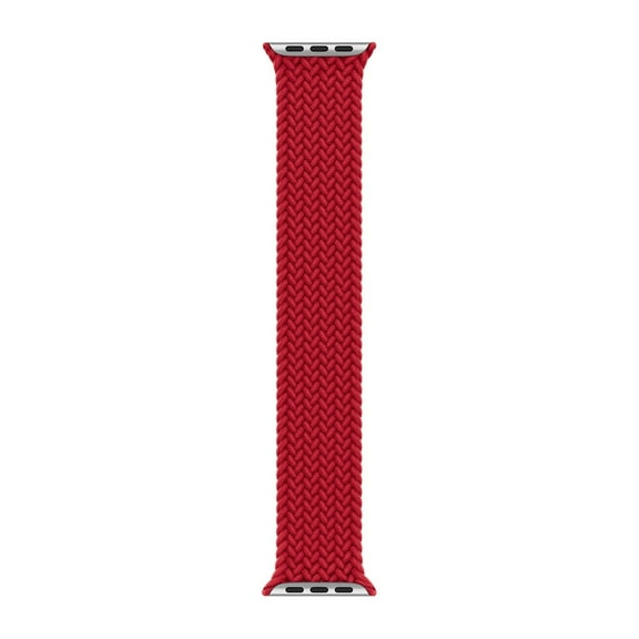 Open Box Apple Watch Band Braided Solo Loop 44mm 45mm 46mm 49mm series 3 4 5 6 7 8 SE Red Size 9