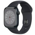 thumbnail image 1 of Open Box Apple Watch Series 8 41mm GPS Midnight Aluminum Case - Midnight Sport Band, 1 of 6