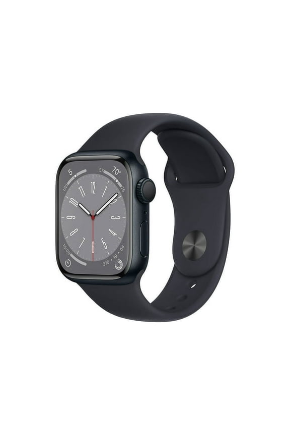 Open Box Apple Watch Series 8 45mm GPS Cellular Midnight Aluminum Case - Midnight Sport Band