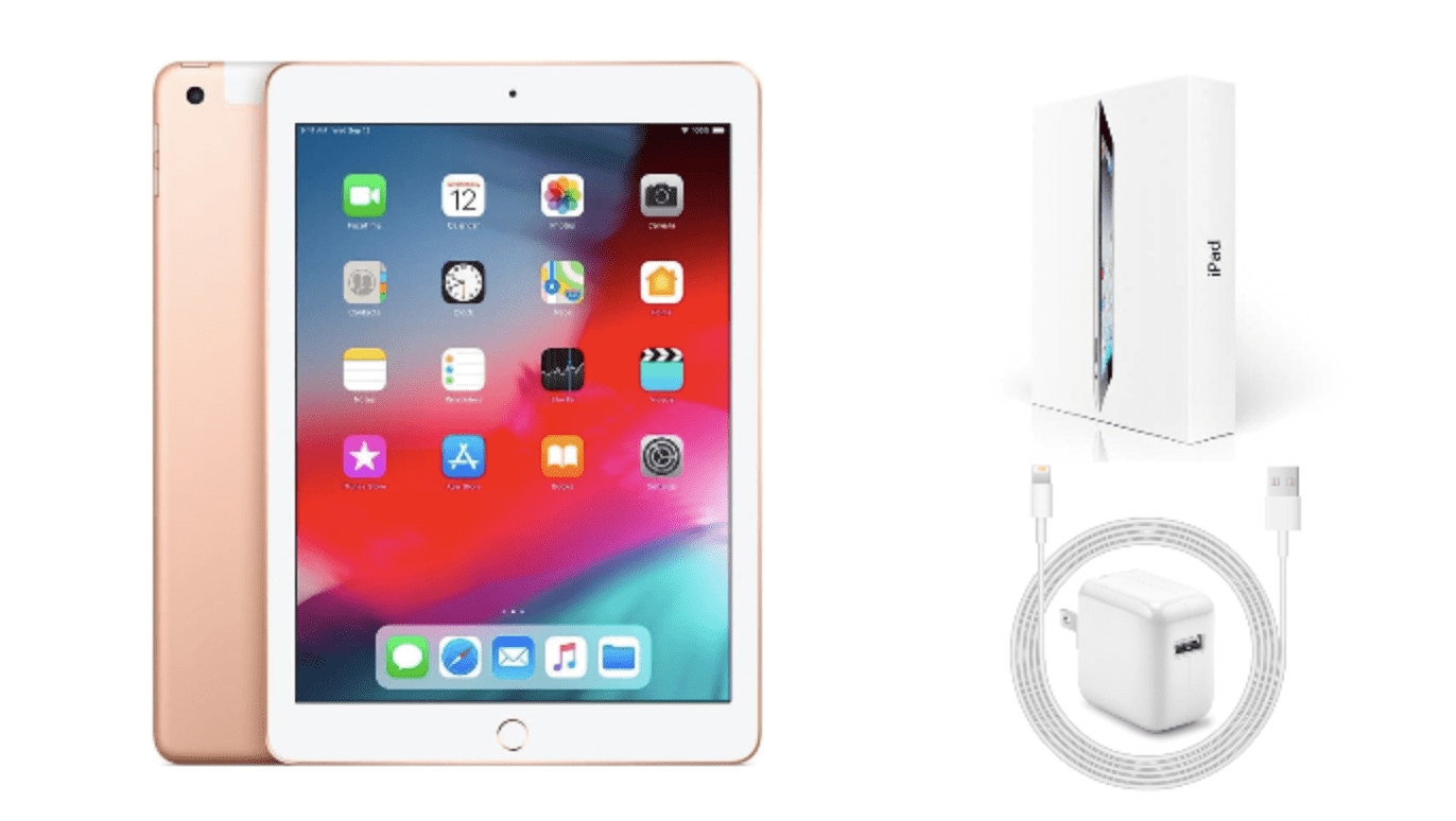 Open Box Apple iPad 6th Gen A1893 (WiFi) 32GB Gold (Grade A+)