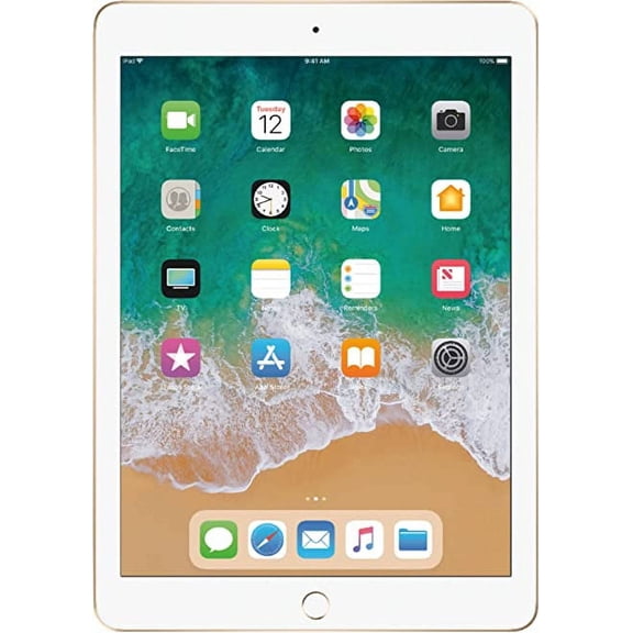 Restored Apple iPad 9.7 Inch 128GB WiFi Tablet 2017 Model Gold