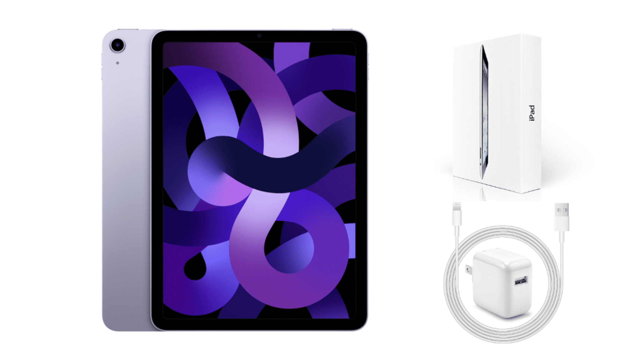 Apple iPad Air 第5世代 Wi-Fi 64GB 箱付き iPad Air Wi-Fi 64GB - パープル（第5世代）[整備済製品