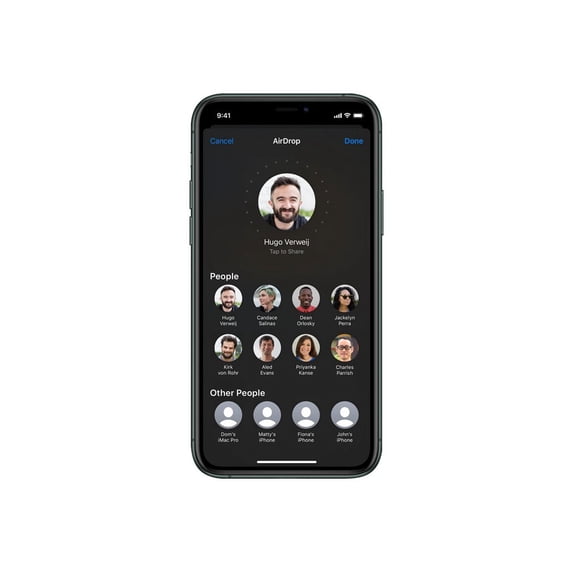 Open Box Apple iPhone 11 Pro Max - 4G smartphone - dual-SIM / Internal Memory 256 GB - OLED display - 6.5" - 2688 x 1242 pixels - 3x rear cameras 12 MP, 12 MP, 12 MP - front camera 12 MP - AT&T - midnight green