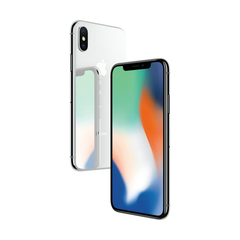 Apple iPhone X, Unlocked, Silver, 256 GB, Excellent