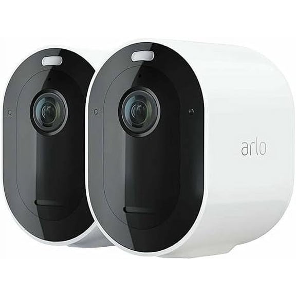 Open Box Arlo VMC2230-100NAR Essential Spotlight Wireless Camera 2 Pack 1080p - White