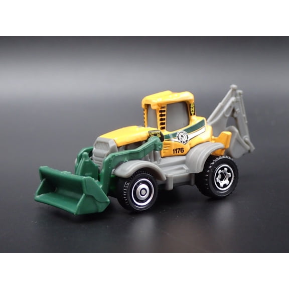 Open Box BACKHOE CONTRUCTION VEHICLE 1:64 MB SCALE COLLECTIBLE DIORAMA DIECAST MODEL CAR