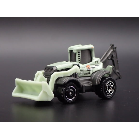 Open Box BACKHOE NATIONAL PARKS CONTRUCTION GREEN 1:64 MB SCALE DIORAMA DIECAST MODEL CAR