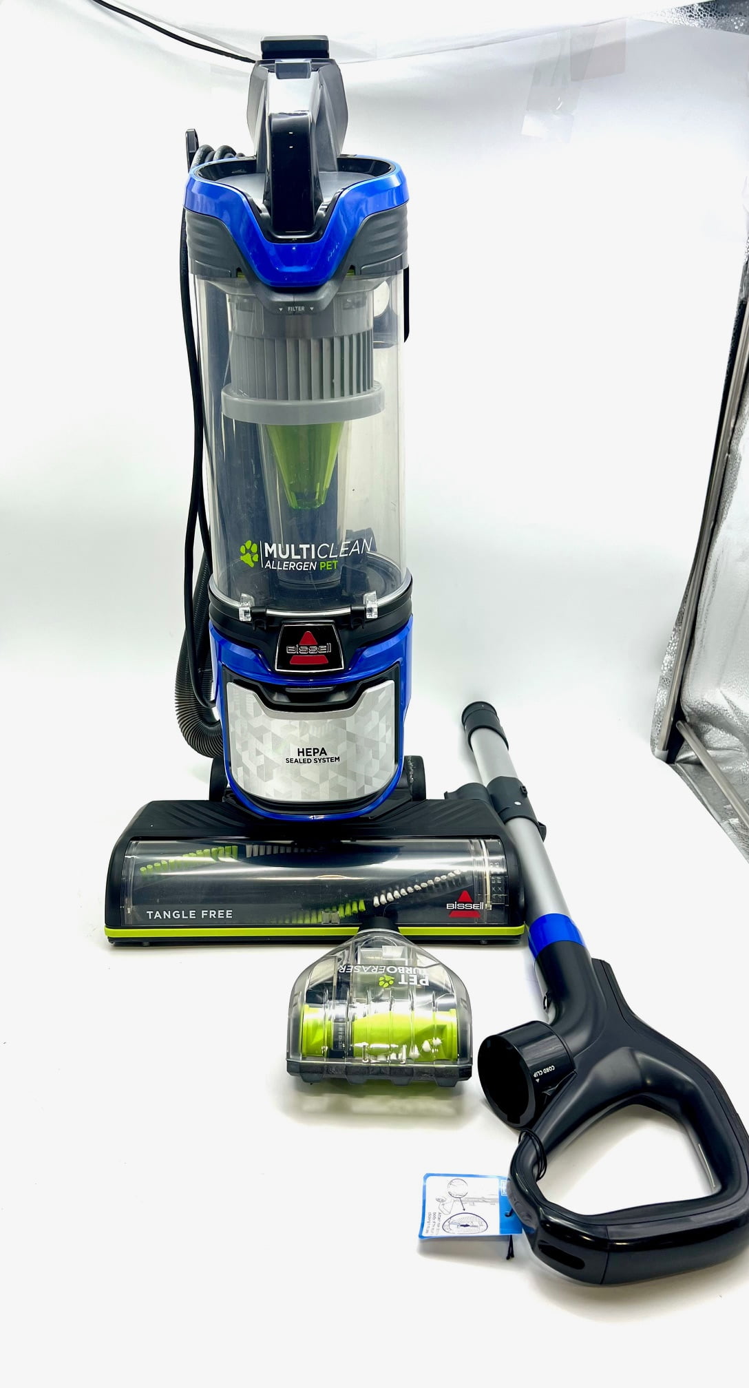 Open Box BISSELL 2999 MultiClean Allergen Pet Vacuum HEPA Filter Sealed System Gray/Blue