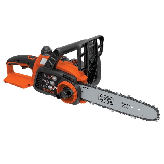 Open Box BLACK+DECKER 20V MAX Cordless Chainsaw, 10-Inch, 2Ah, Battery and Charger Included