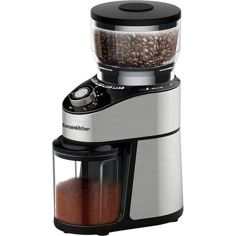 BONSENKITCHEN Electric Burr Coffee Grinder Large CG8901 - Stainless St –