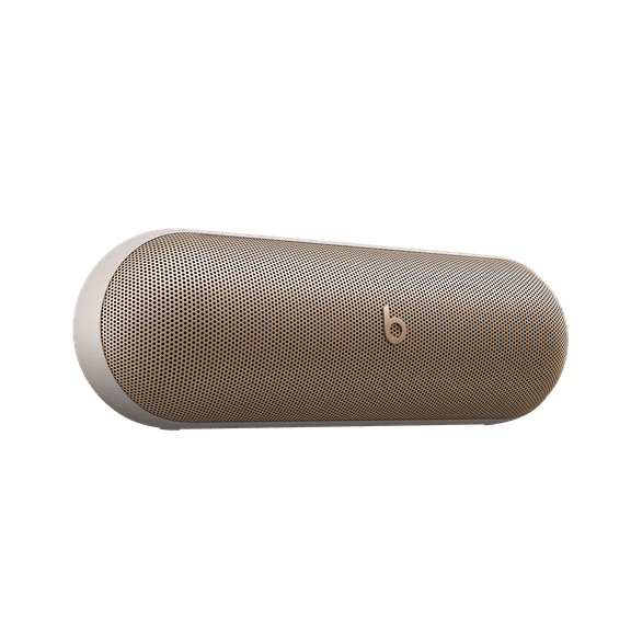 Open Box Beats Pill Waterproof Built-in Microphone Wireless Bluetooth Portable Speaker, Champagne Gold