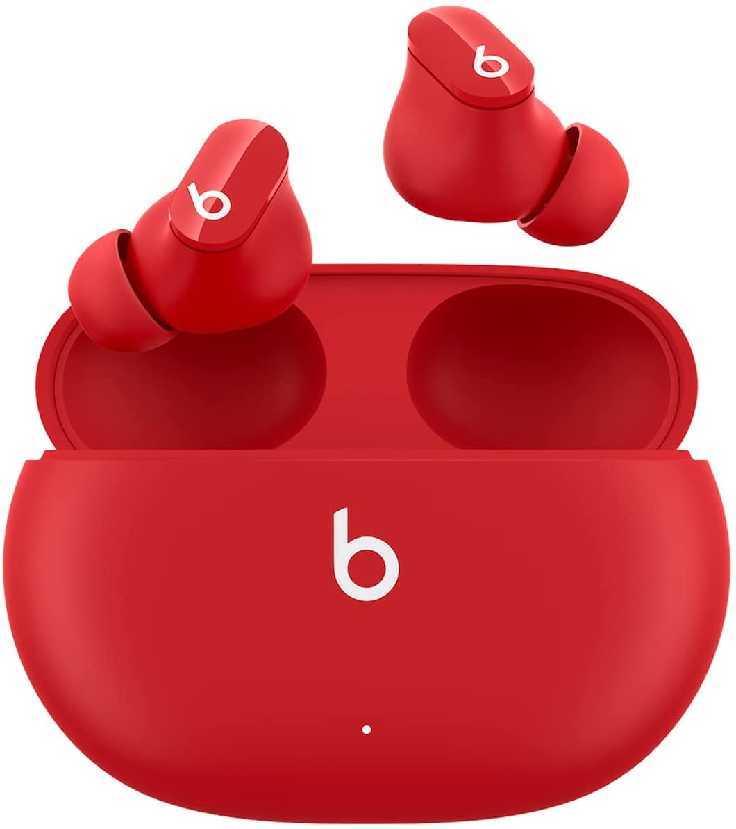 Open Box Beats Studio Buds Wireless Noise Cancelling Earbuds Built in MJ503LL/A - Red