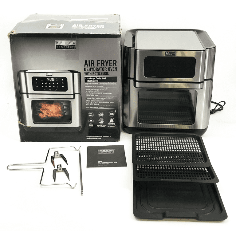 Open Box Bella - Pro Series 10.5 qt. Digital Air Fryer - Black