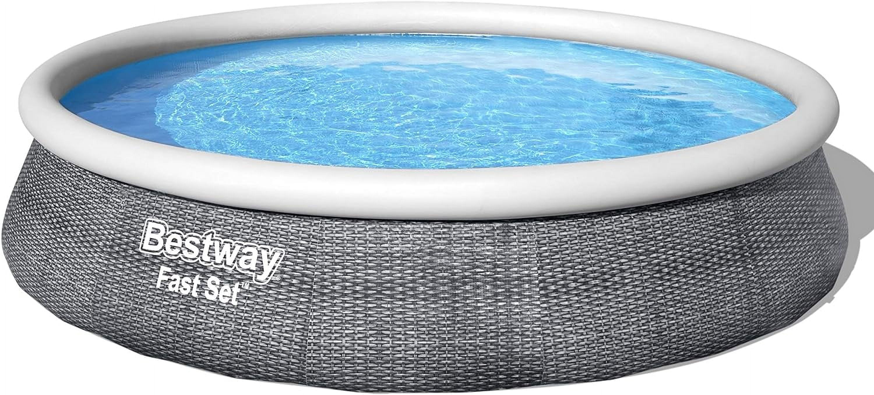 Open Box Bestway Fast Set Round Inflatable Pool Set 13ft x 33in 57375E ...