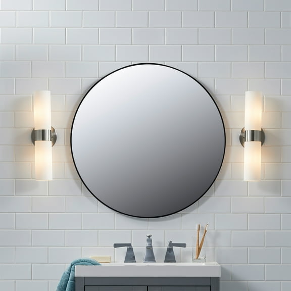 Open Box Better Homes & Gardens 2-Light Vanity Light Fixture, Satin Nickel Finish