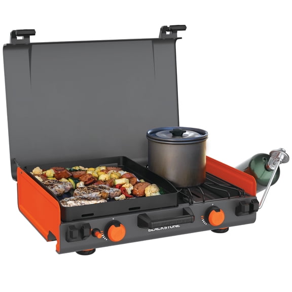 Open Box Blackstone Adventure Ready 12"x14 Propane Camping Griddle with Side Burner