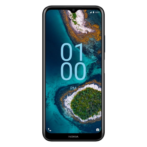 Open Box Boost Mobile Nokia G100, 32 gb, Blue- Prepaid Smartphone