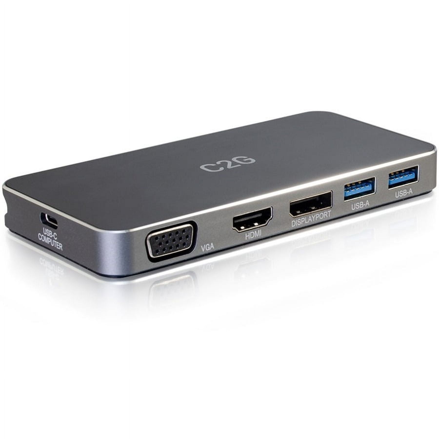 Open Box C2G USB C Docking Station Dual Monitor Docking Station with