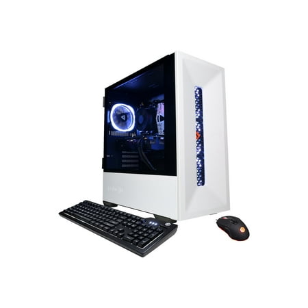 CyberPowerPC - Gamer Master Gaming Desktop - AMD Ryzen 5 5600G - 16GB Memory - NVIDIA GeForce RTX 3060 - 2TB HDD + 500GB SSD - White