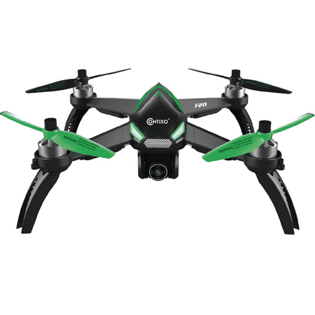 Open Box Contixo F20 RC Remote App Controlled Quadcopter Drone - BLACK/GREEN
