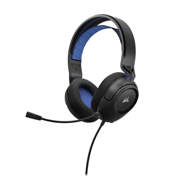 Open Box Corsair HS35 v2 Over-Ear Gaming Headset with Microphone, Blue