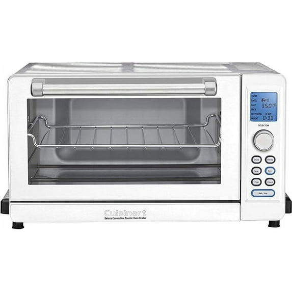 Open Box Cuisinart TOB-135WFR Digital Convection Toaster Oven - SILVER/WHITE