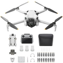Open Box DJI Mini 4 Pro Fly More Combo Plus with DJI RC 2 (Screen Remote Controller), Folding Mini-Drone with 4K HDR Video Camera, 2 Extra Intelligent Flight Batteries Plus for 45-Min Flight Time