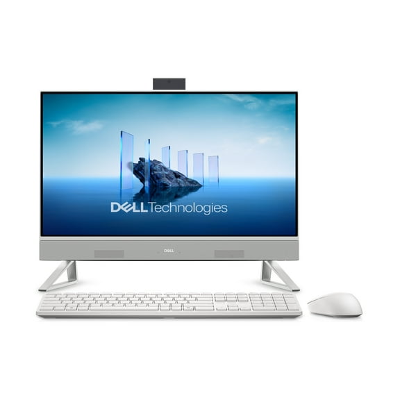 Open Box Dell 24 All-in-One Desktop EC24250 23.8" FHD Display Intel Core i5-1334U 8GB RAM 512GB NVMe SSD White