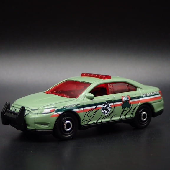 Open Box FORD POLICE INTERCEPTOR FORREST PARK RANGER FIRE 1/64 SCALE DIECAST MODEL CAR