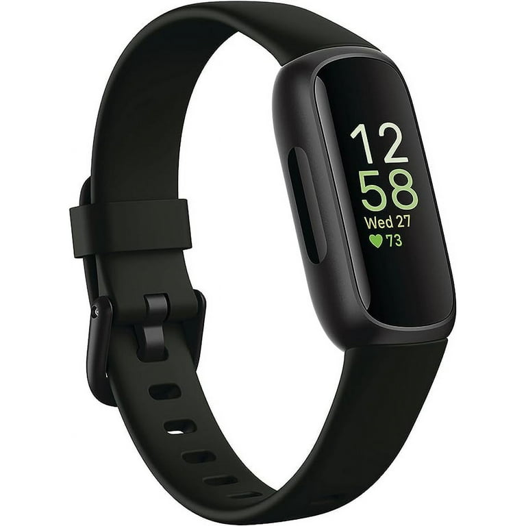 Fitbit Inspire 3 Heart Rate Monitor Sleep Tracker Unisex Black Fitness Tracker 1.04 Walmart