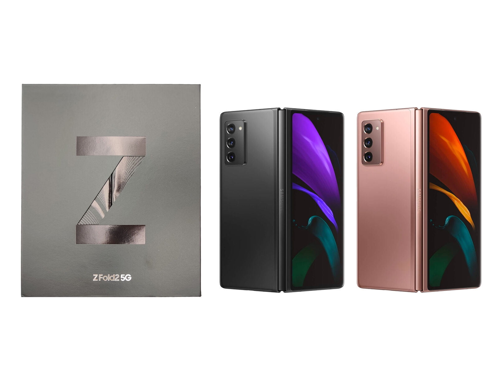 Open Box Fully Unlocked Samsung Galaxy Z Fold2 5G 256GB Black