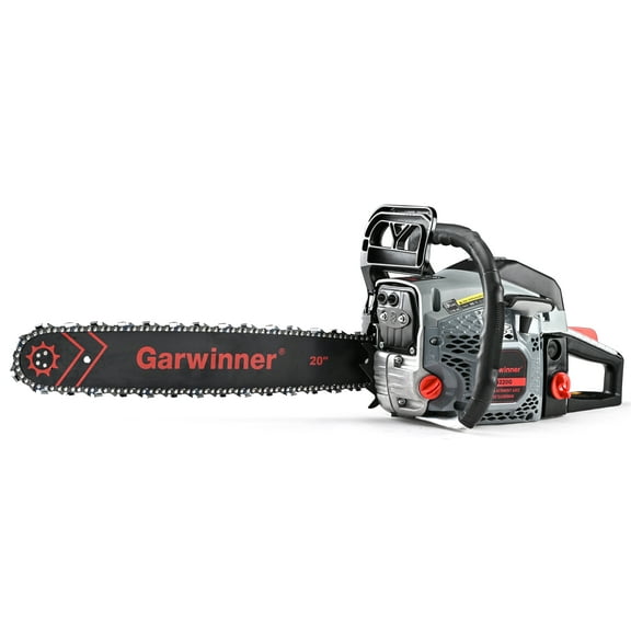Open Box Garwinner Gas Chainsaw 20'' 2-Stroke 62CC Cordless Chainsaw 6220G for Farm, Garden, Ranch, Cutting Wood/Firewood
