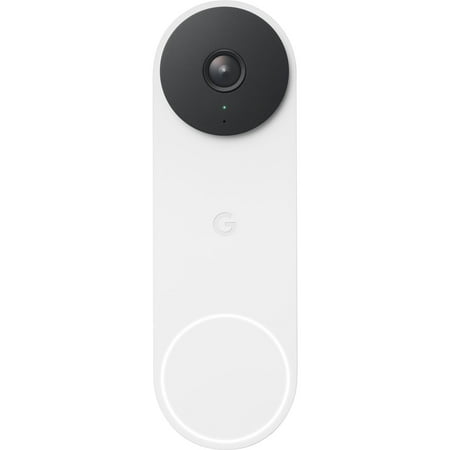 Google Nest 2nd Gen GA02767-US Wired Video Doorbell Security Camera - Snow
