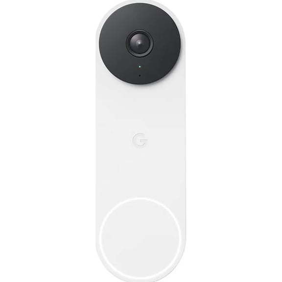 Open Box Google Nest Doorbell (Wired, 2nd gen) - Video Doorbell Camera - Doorbell Security Camera - Snow