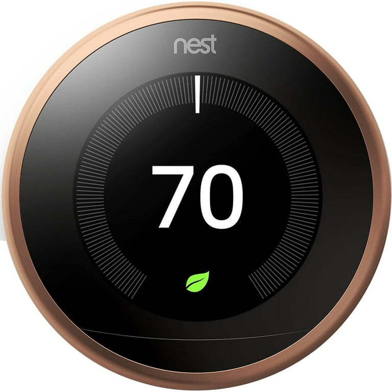 Open Box Google Nest Learning Thermostat (3rd Generation, Copper 