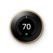 Open Box Google Nest Learning Thermostat 3rd Generation - Works with Alexa - Brass