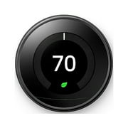 Open Box Google Nest Learning Thermostat T3018US - MIRROR BLACK