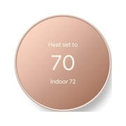 Open Box Google Nest Smart Programmable Wifi Thermostat for Home GA02082-US - Sand