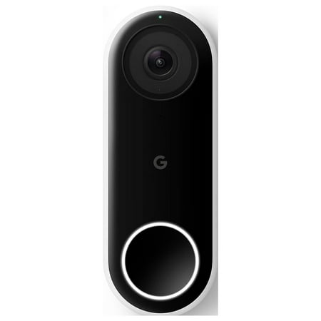 Google Nest Wired Smart Doorbell Camera with 24/7 Streaming - WHITE