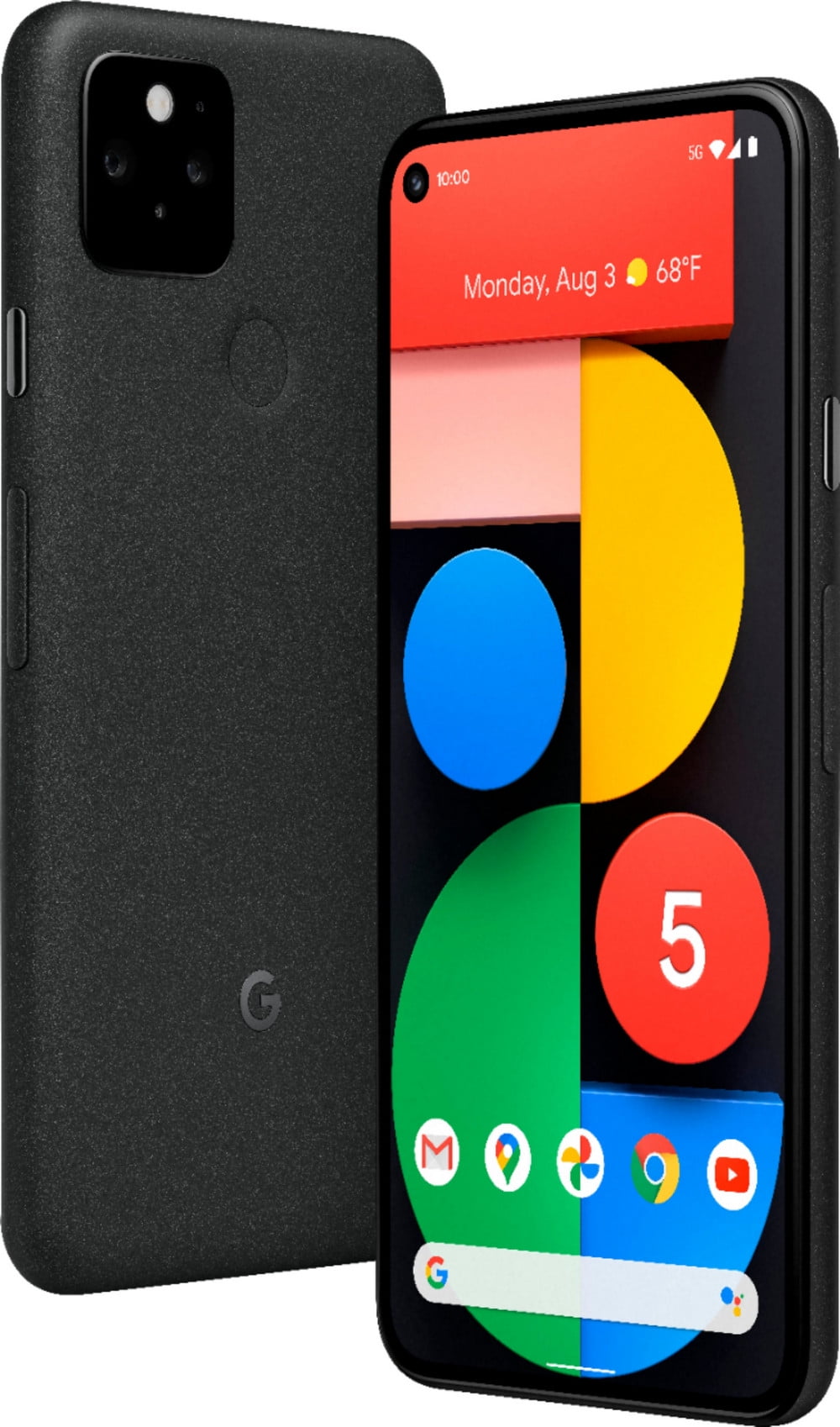 Google Pixel 5 128GB Full Unlocked Verizon T-Mobile AT&T, 5G Android Phone,  Black/Green- Open Box 