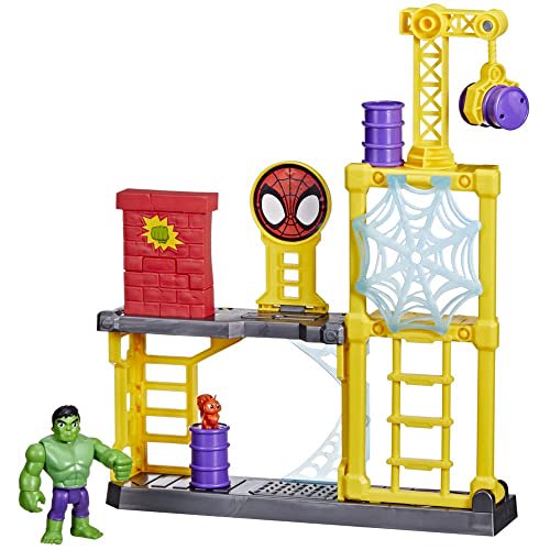 Open Box HASBRO SPIDEY AND HIS AMAZING FRIENDS HULK SMASH YARD PRESCHOOL TOY - MULTI