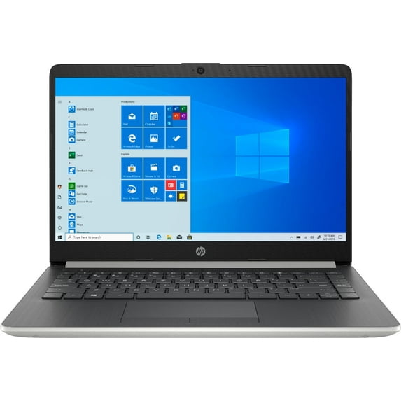 Open Box HP 14 (14-dk0002dx) Laptop, 14 HD AMD A9-9425 4GB RAM 128GB SSD - Silver