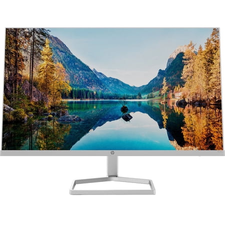 Open Box HP 24-Inch FHD Monitor with AMD FreeSync Technology (2021 Model, M24fw), Silver